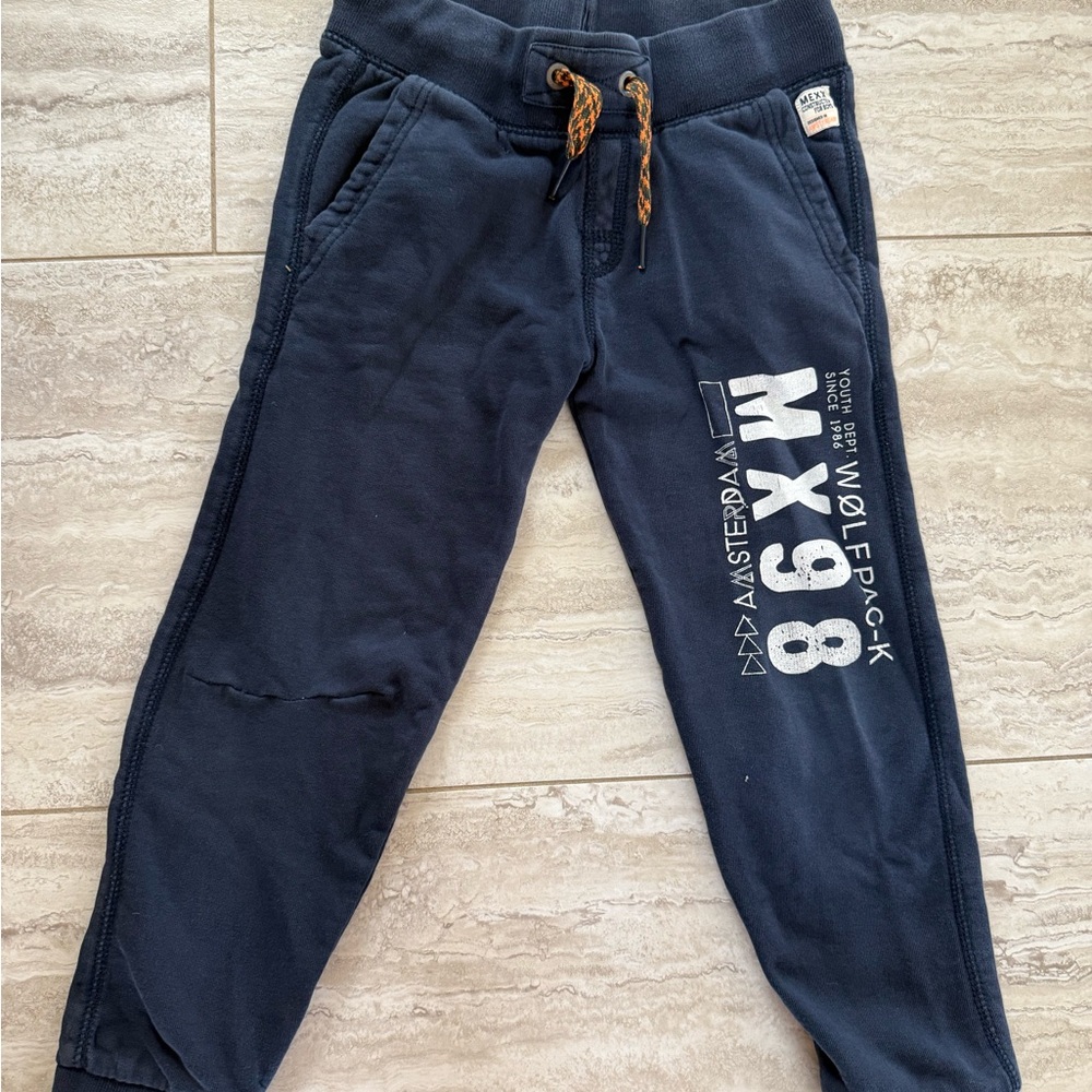 Mexx Dark Blue Kids Joggers with Graphic Print